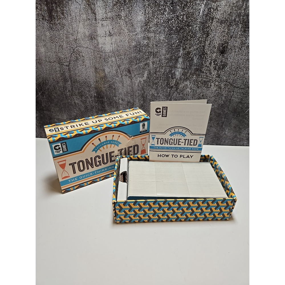 Ginger Fox Tongue-Tied Small Box Game The Quick Thinking Talking Game New (171)